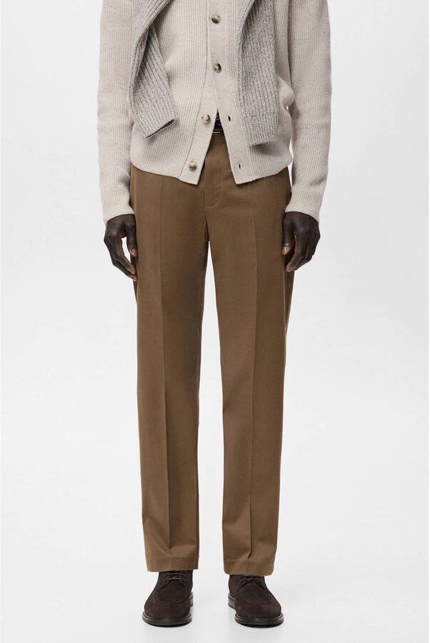 Mango Man regular chino bruin