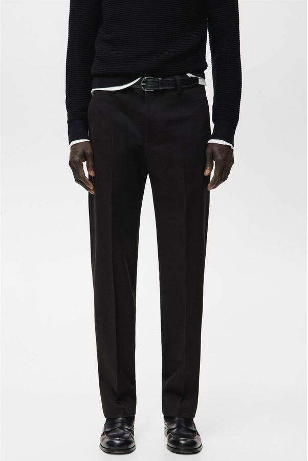 Mango Man regular chino zwart