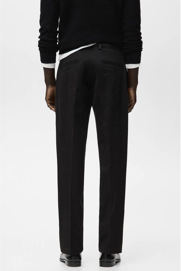 Mango Man regular chino zwart - Foto 3