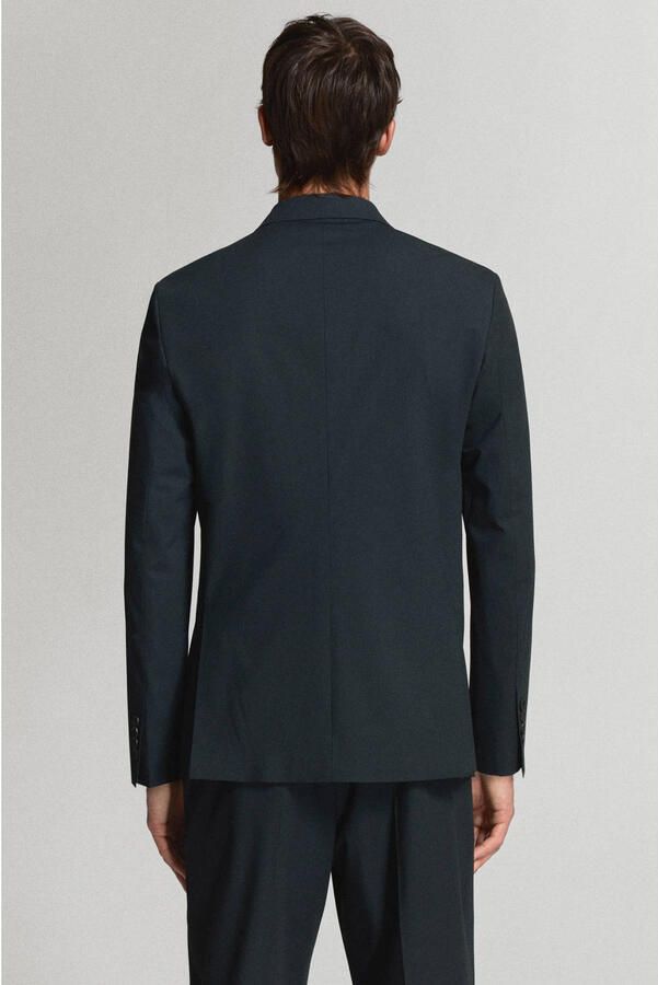 Mango Man regular fit colbert marineblauw - Foto 3