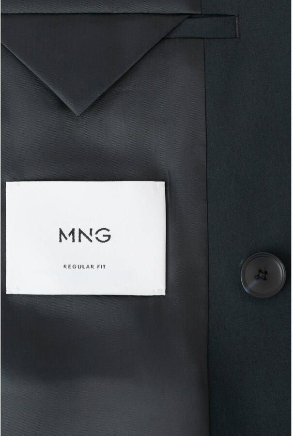 Mango Man regular fit colbert marineblauw - Foto 2
