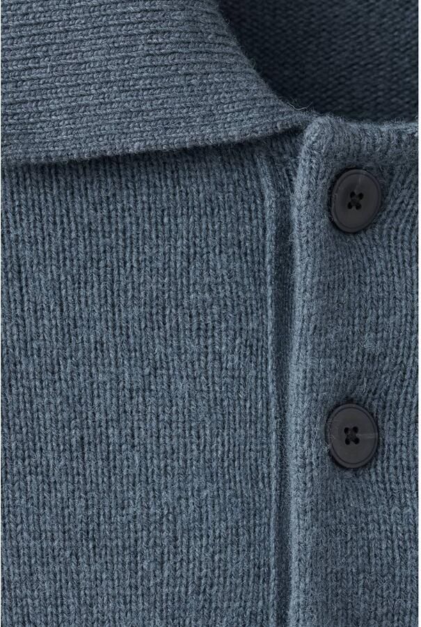 Mango Man regular fit gebreide trui met wol middenblauw - Foto 2