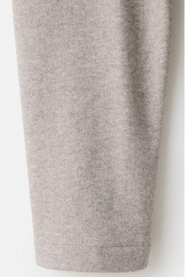 Mango Man regular fit gemêleerde sweater pastelgrijs - Foto 3