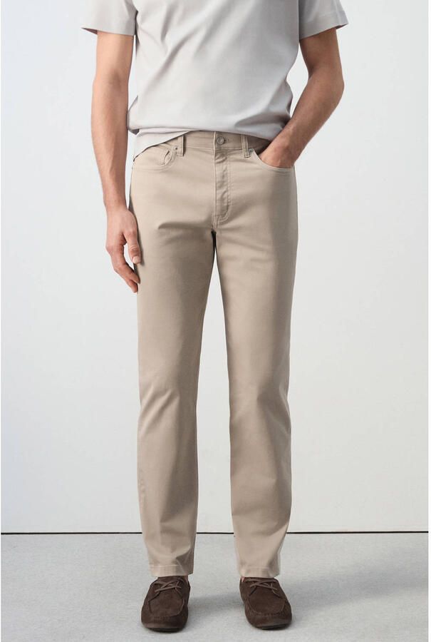 Mango Man regular fit jeans beige