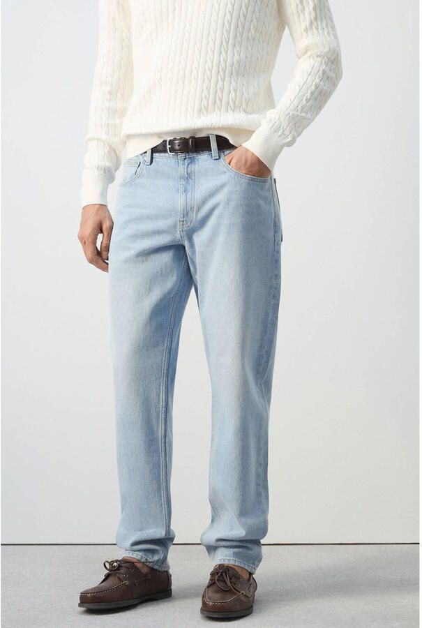 Mango Man regular fit jeans blauw
