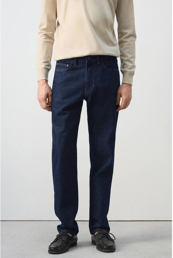 Mango Man regular fit jeans blauw
