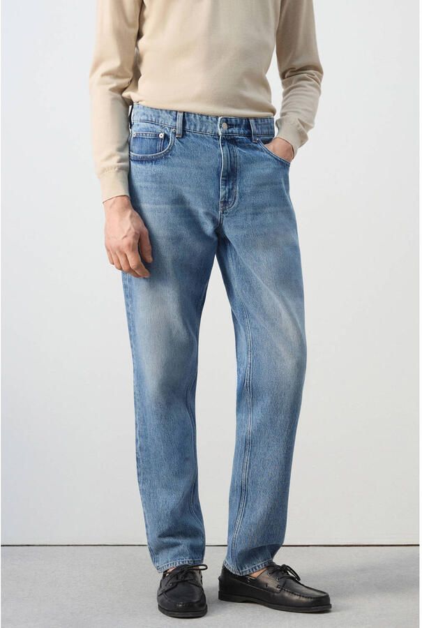 Mango Man regular fit jeans blauw