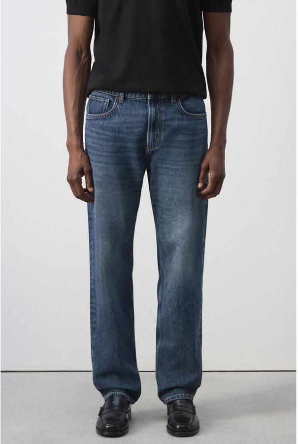Mango Man regular fit jeans blauw