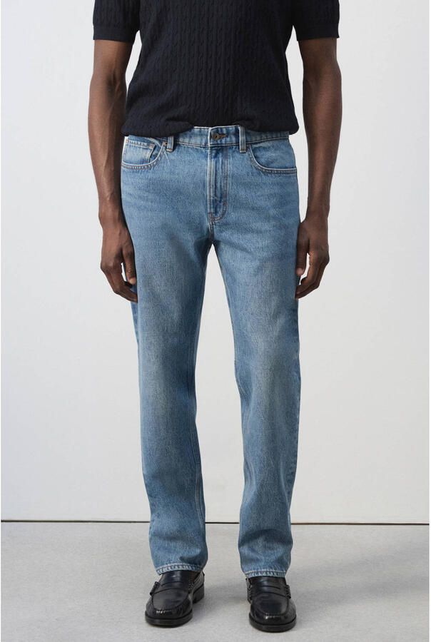 Mango Man regular fit jeans blauw