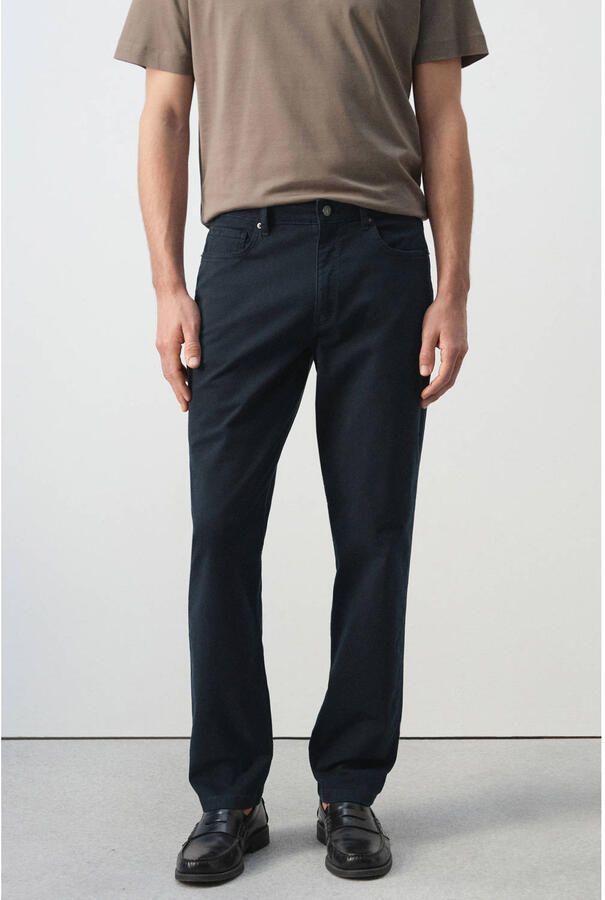 Mango Man regular fit jeans donkerblauw
