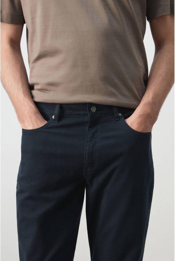 Mango Man regular fit jeans donkerblauw - Foto 3