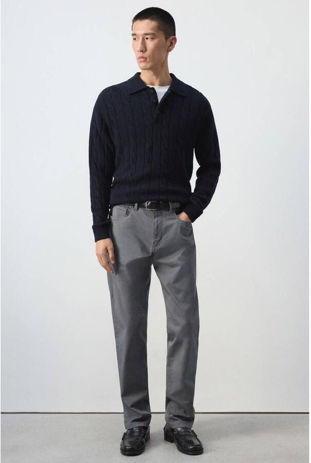 Mango Man regular fit jeans donkergrijs - Foto 3