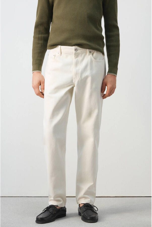 Mango Man regular fit jeans ecru