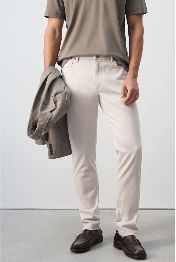 Mango Man regular fit jeans naturel wit