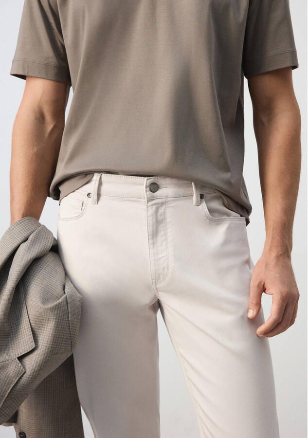 Mango Man regular fit jeans naturel wit - Foto 2