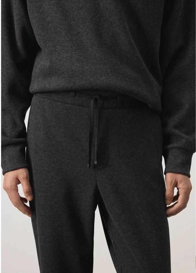 Mango Man regular fit joggingbroek donkergrijs - Foto 2