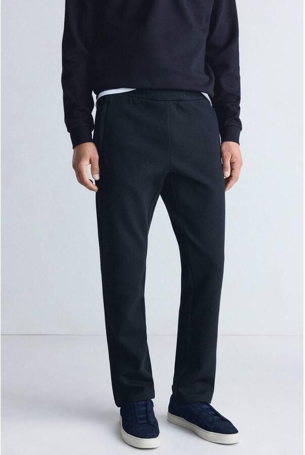Mango Man regular fit joggingbroek marine