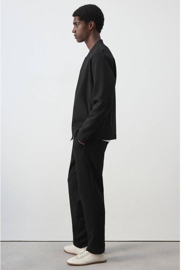 Mango Man regular fit joggingbroek zwart - Foto 2