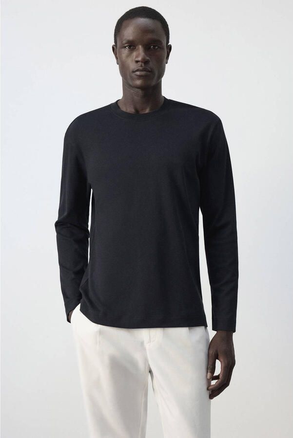 Mango Man regular fit longsleeve marine