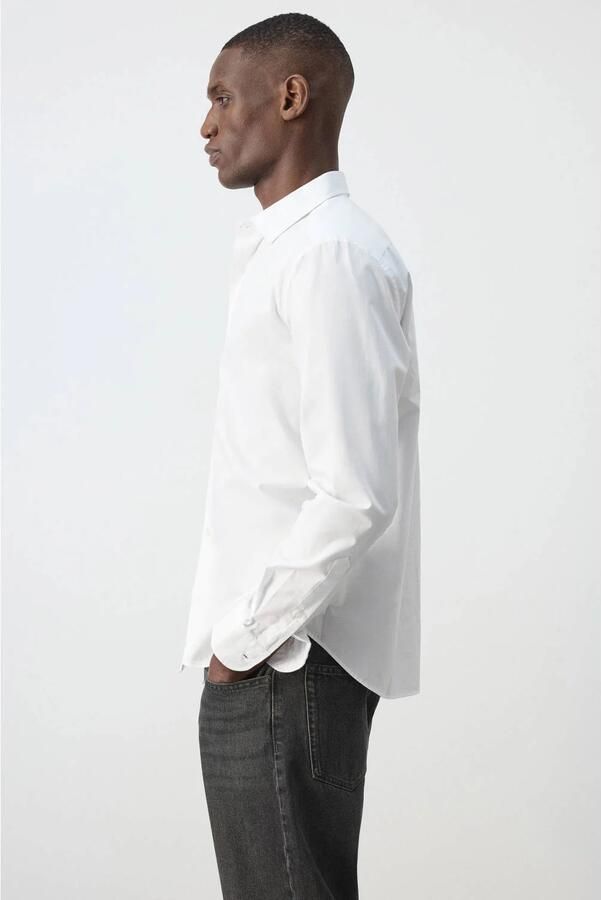 Mango Man regular fit overhemd wit - Foto 3