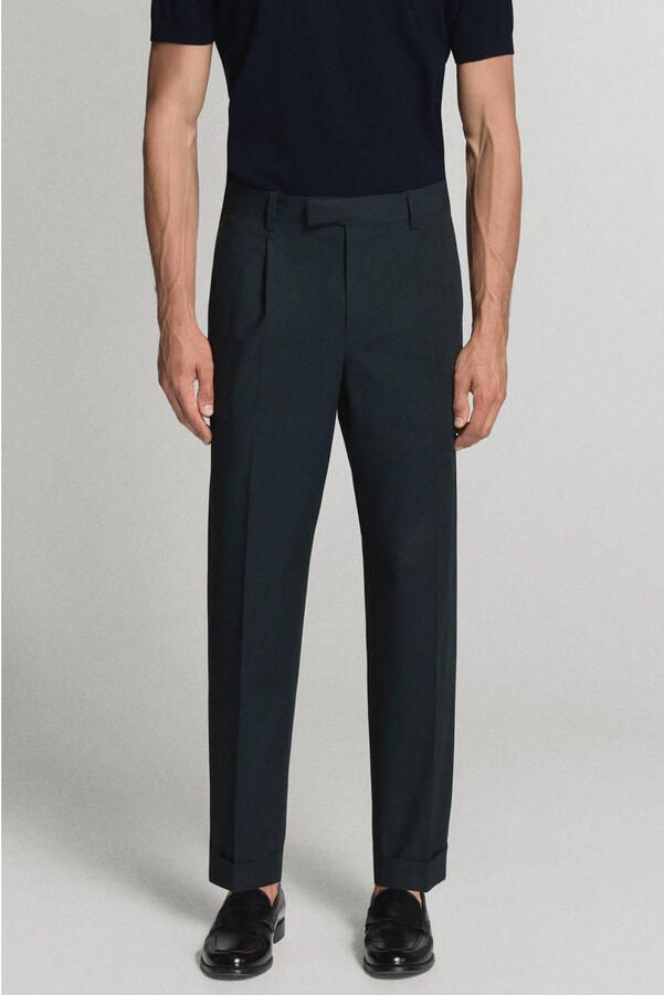 Mango Man regular fit pantalon marine