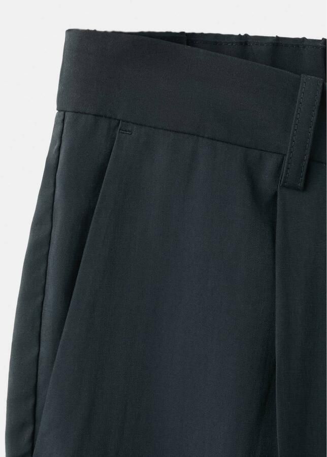 Mango Man regular fit pantalon marineblauw - Foto 2