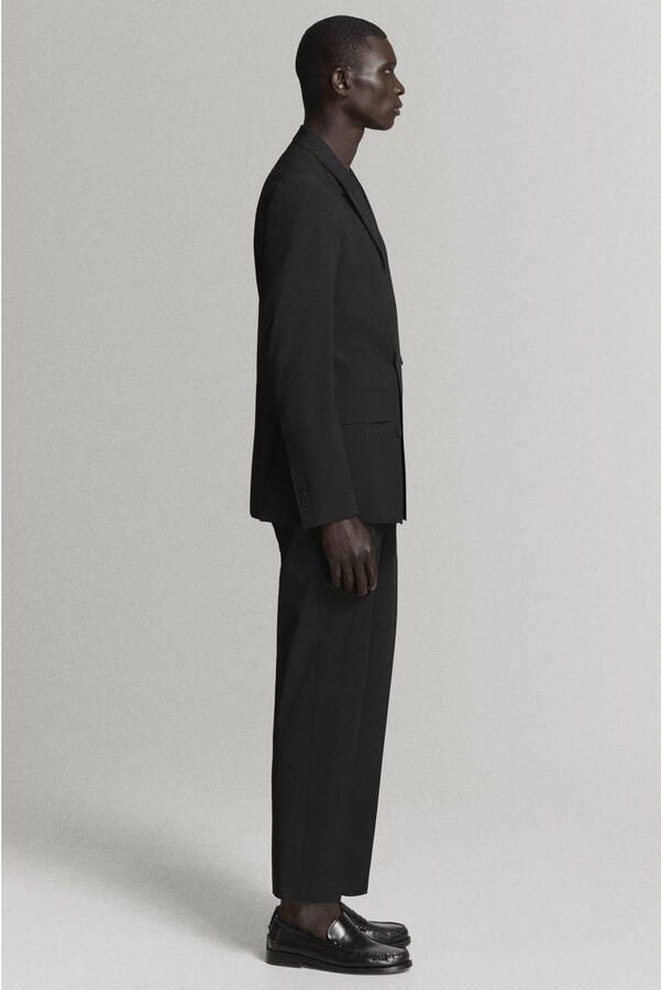Mango Man regular fit pantalon zwart - Foto 3