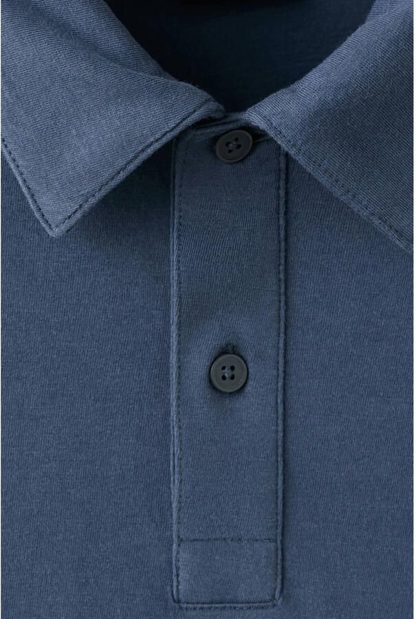 Mango Man regular fit polo donkerblauw - Foto 3