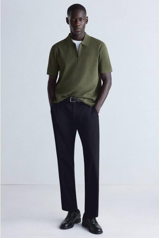 Mango Man regular fit polo kaki - Foto 2