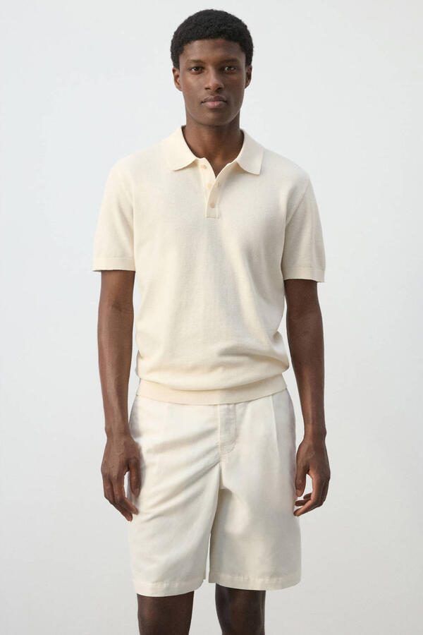 Mango Man regular fit polo lichtbeige