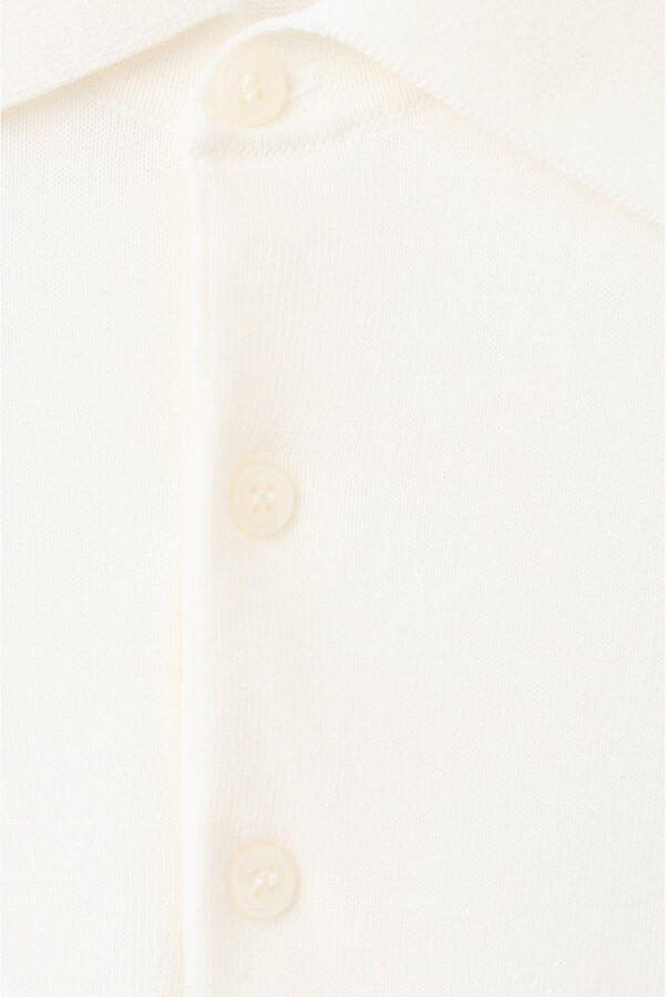 Mango Man regular fit polo naturel wit - Foto 2
