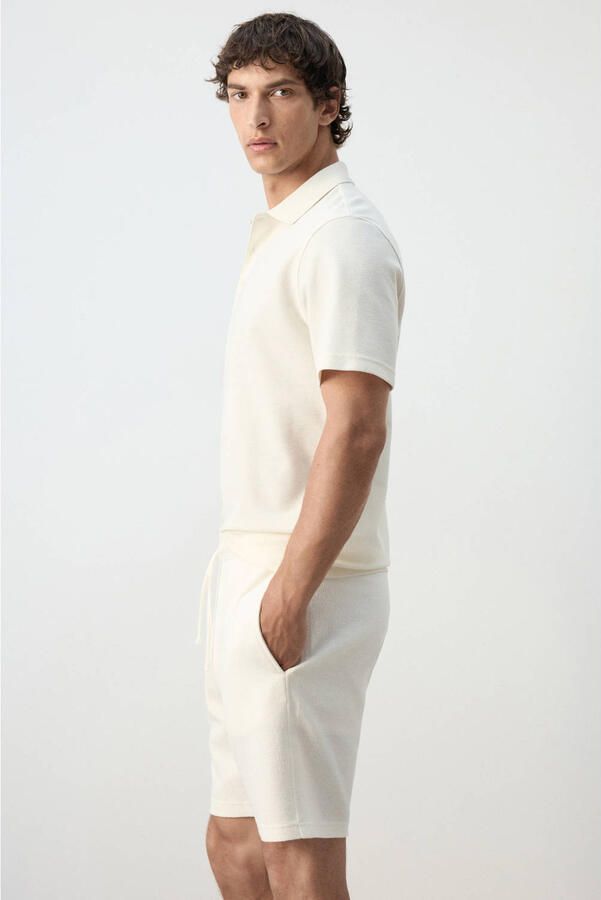 Mango Man regular fit polo wit - Foto 3