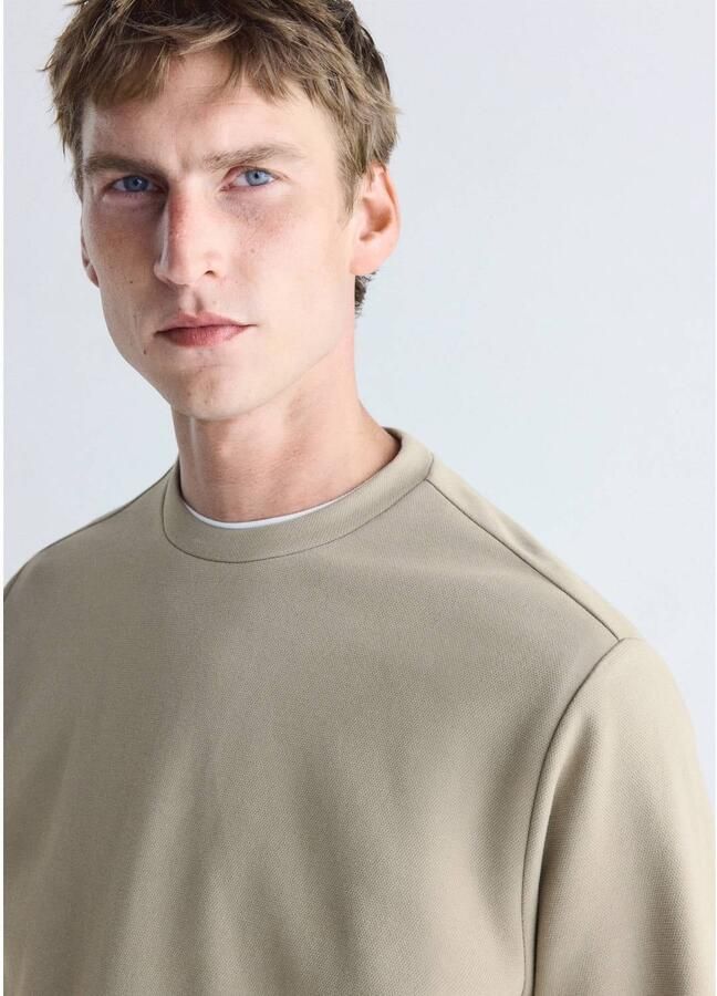 Mango Man regular fit sweater beige - Foto 2
