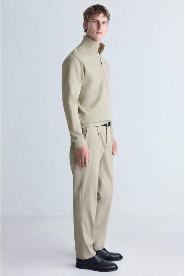 Mango Man regular fit sweater beige - Foto 2