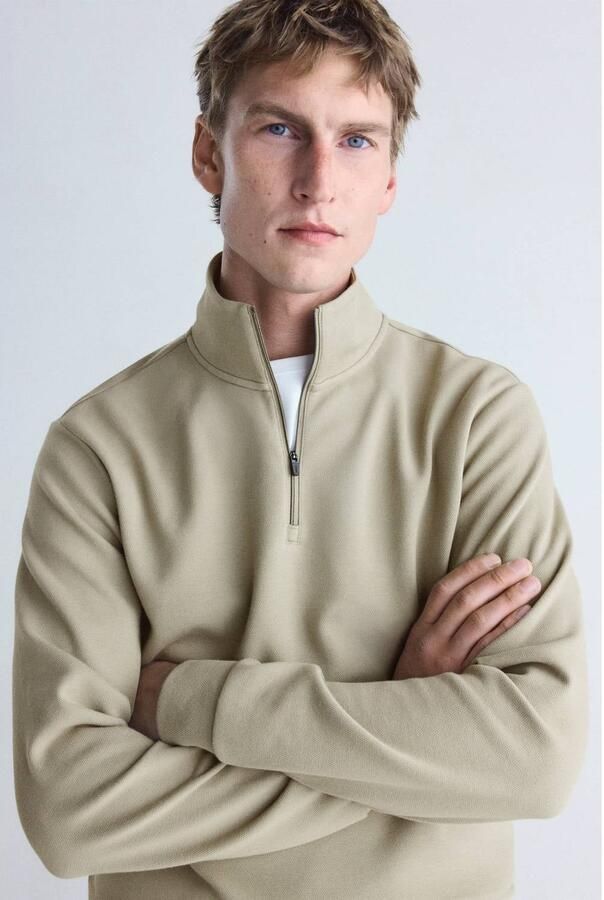 Mango Man regular fit sweater beige - Foto 3