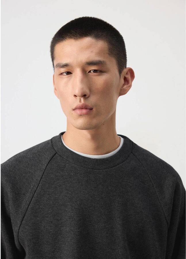 Mango Man regular fit sweater donkergrijs - Foto 2