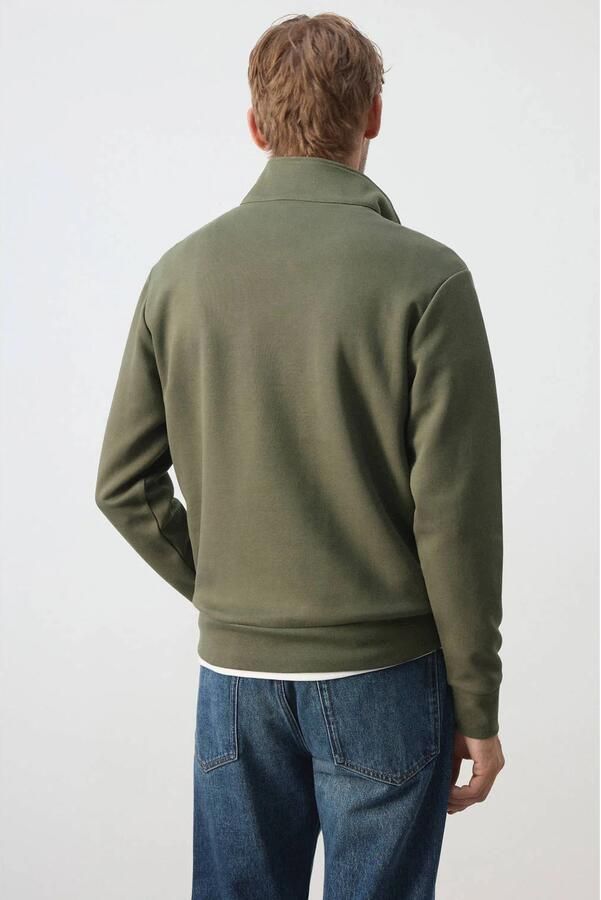 Mango Man regular fit sweater kaki - Foto 3