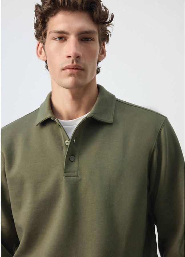 Mango Man regular fit sweater kaki - Foto 2
