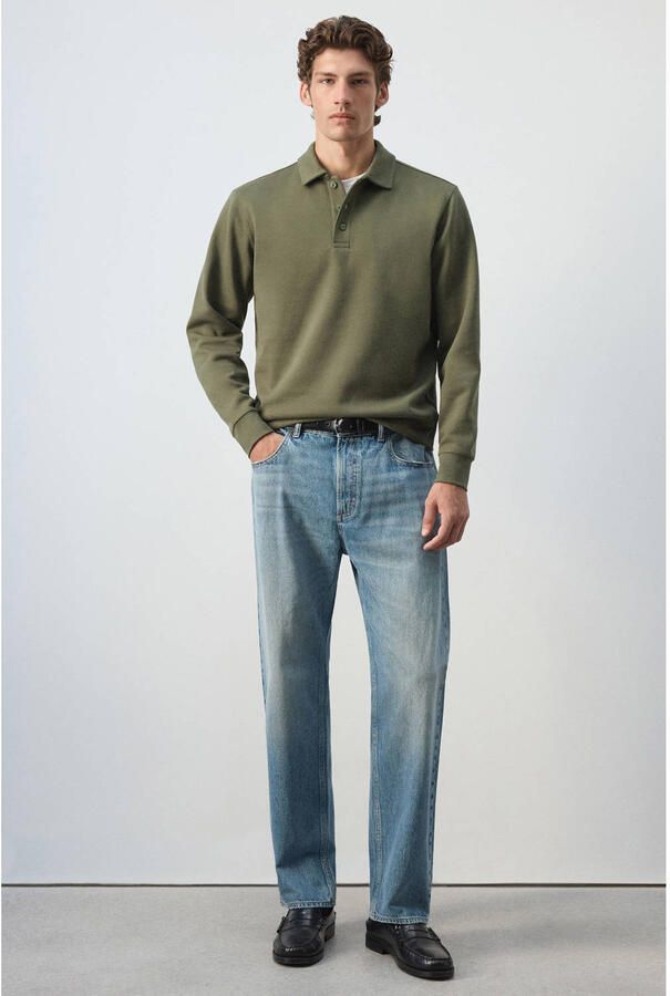 Mango Man regular fit sweater kaki - Foto 3