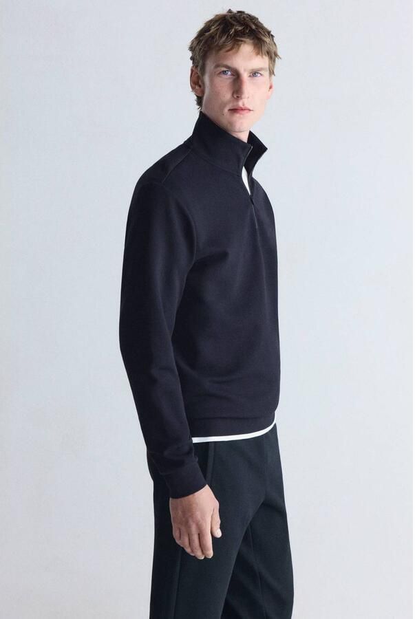 Mango Man regular fit sweater marine - Foto 3