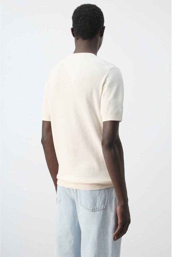 Mango Man regular fit T-shirt beige - Foto 3