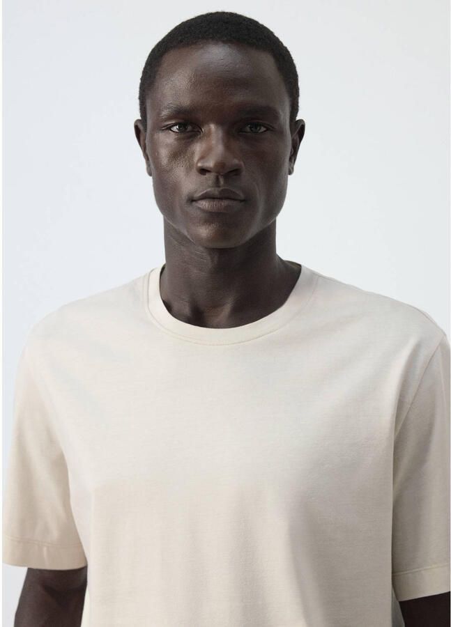 Mango Man regular fit T-shirt ecru - Foto 2