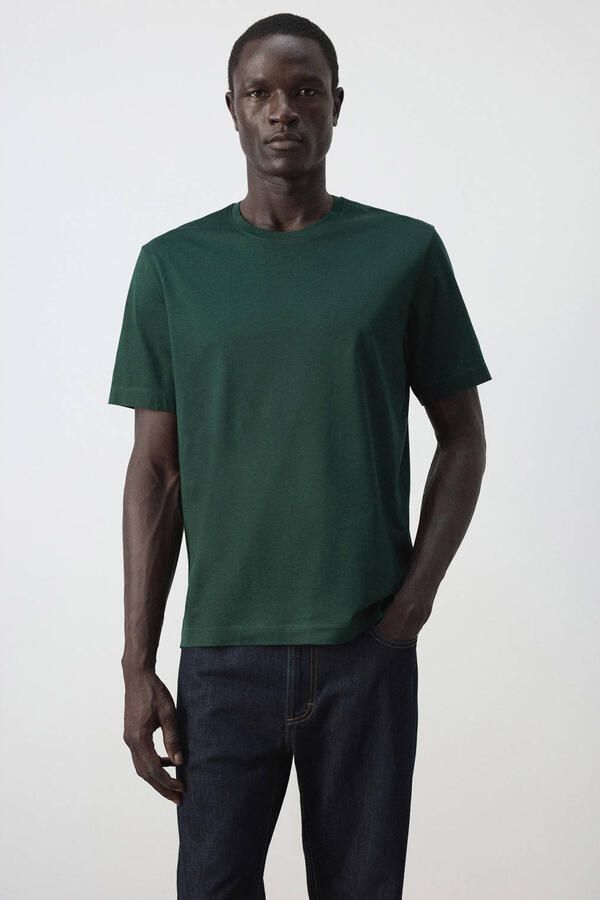 Mango Man regular fit T-shirt heldergroen