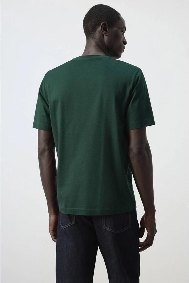 Mango Man regular fit T-shirt heldergroen - Foto 3