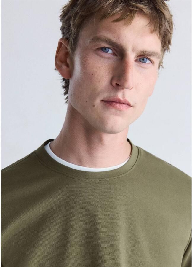 Mango Man regular fit T-shirt kaki - Foto 2