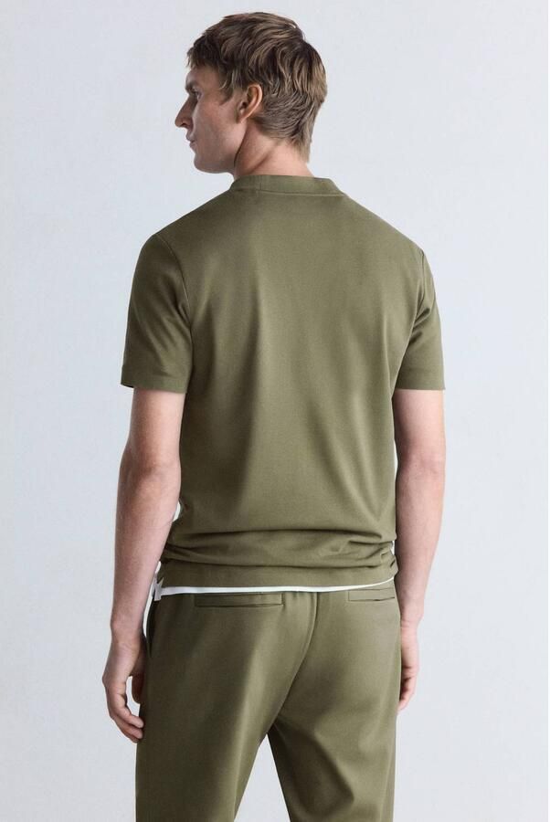 Mango Man regular fit T-shirt kaki - Foto 3