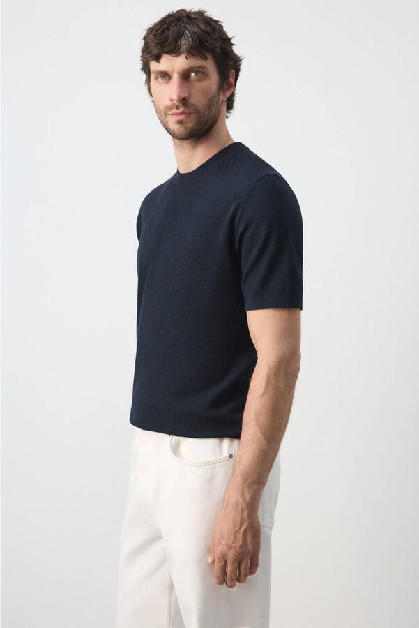 Mango Man regular fit T-shirt marine - Foto 3