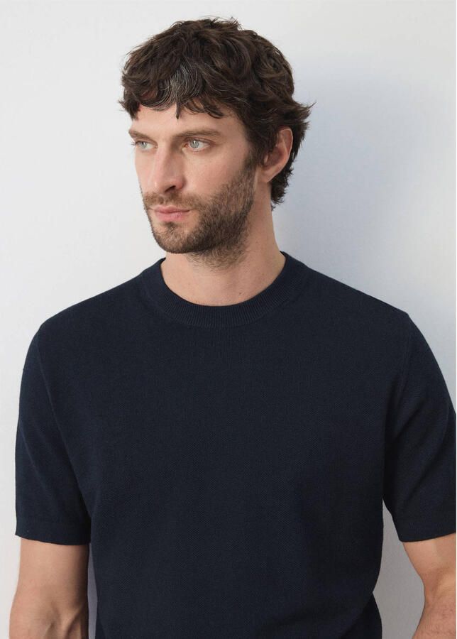 Mango Man regular fit T-shirt marine - Foto 2