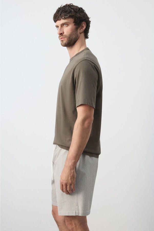 Mango Man regular fit T-shirt middenbruin - Foto 2