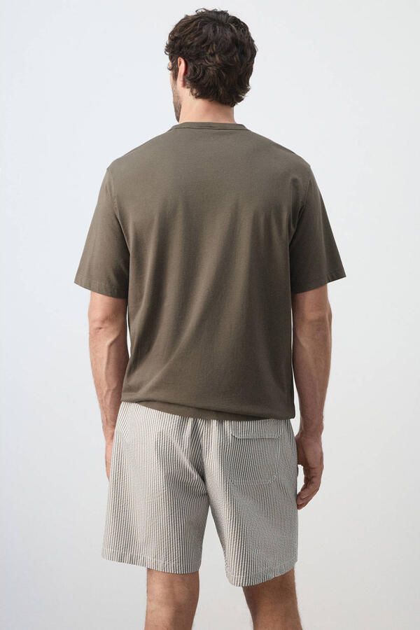 Mango Man regular fit T-shirt middenbruin - Foto 3